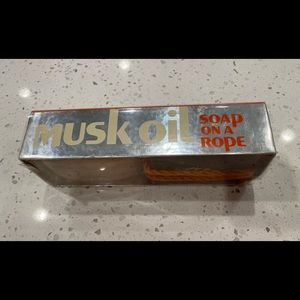 Vintage 1975 Jovan Musk Oil Soap On a Rope NIB